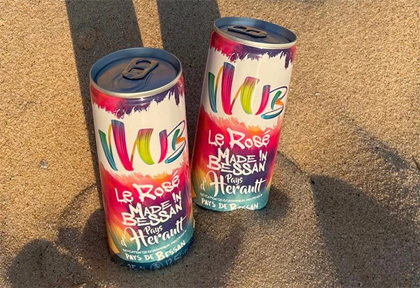 Image for Le Rosé de Bessan passe au format canette