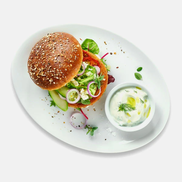 Image for Le Feta Rice Burger croustille de saveurs grecques