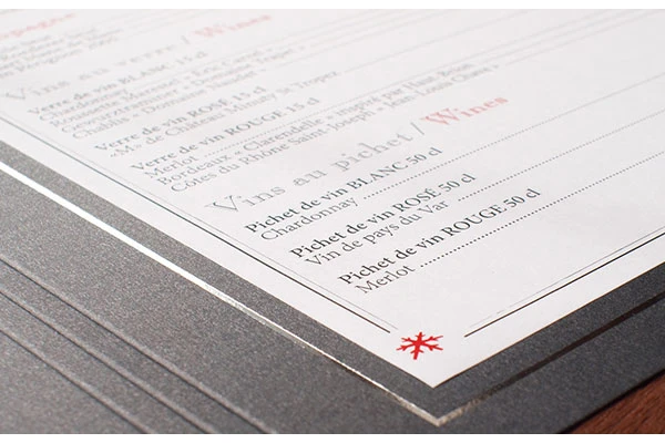 Image for Forest Menu traite ses menus antibactérien