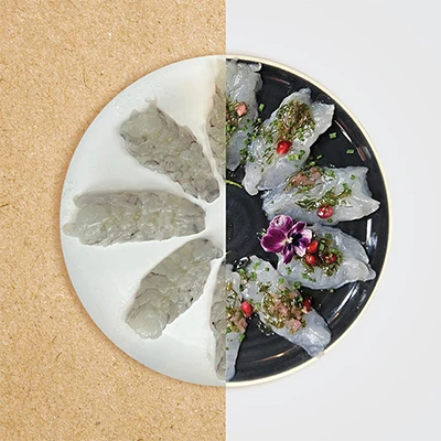 Image for La Maison Reynaud présente OSO® la gambas bio de Madagascar en carpaccio